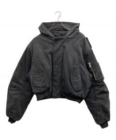 中古・古着通販】AFB (エーエフビー) STUDDED HOODED BOMBER JACKET