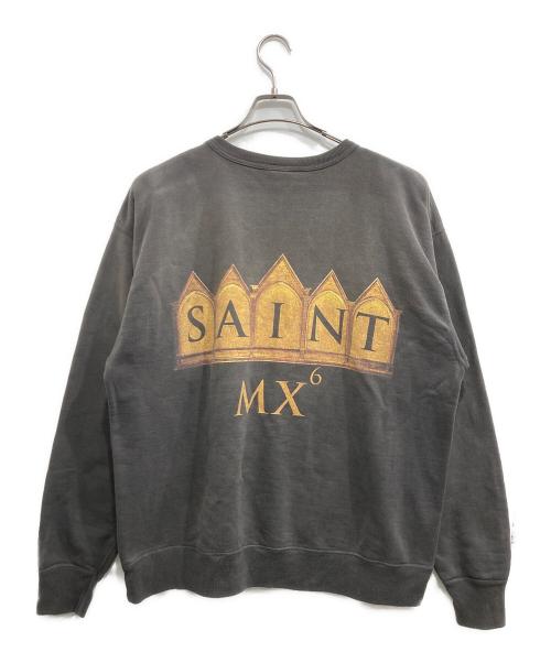 SAINT MICHAEL（セントマイケル）SAINT MICHAEL (セントマイケル) CRW SWT / FACE / BLACK    クルーネックスウェット フェイス ブラック サイズ:XLの古着・服飾アイテム