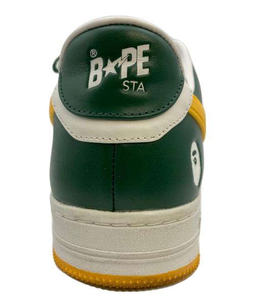 A BATHING APE（アベイシングエイプ）A BATHING APE (アベイシングエイプ) Bape Sta OS #2 M2 Green ホワイト×グリーン サイズ:27cm/US9の古着・服飾アイテム