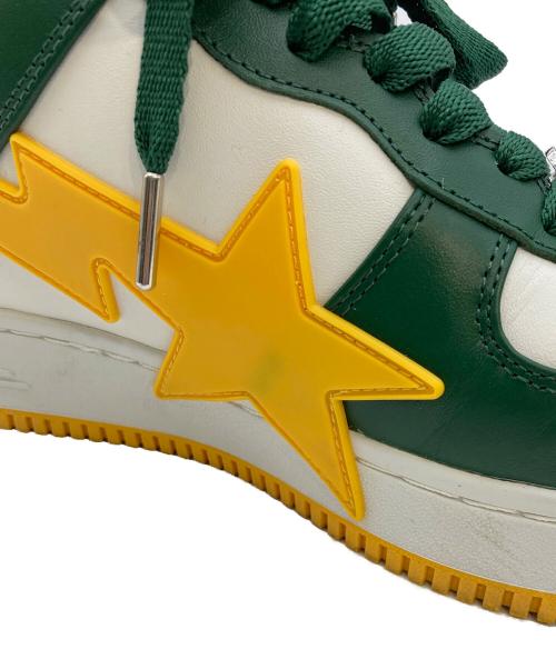 A BATHING APE（アベイシングエイプ）A BATHING APE (アベイシングエイプ) Bape Sta OS #2 M2 Green ホワイト×グリーン サイズ:27cm/US9の古着・服飾アイテム