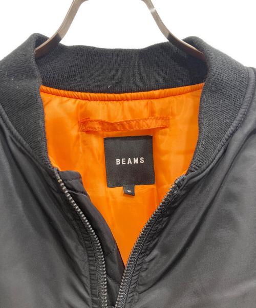 BEAMS（ビームス）BEAMS (ビームス) リラックスフィット THERMOLITE(R) MA-1 ブラック サイズ:Mの古着・服飾アイテム