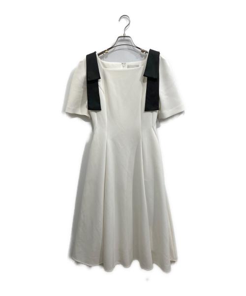 CELFORD（セルフォード）CELFORD (セルフォード) ショルダーリボンワンピース アイボリー サイズ:36の古着・服飾アイテム