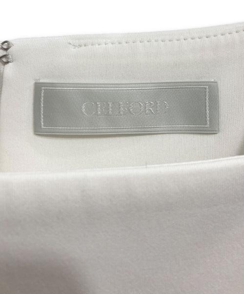 CELFORD（セルフォード）CELFORD (セルフォード) ショルダーリボンワンピース アイボリー サイズ:36の古着・服飾アイテム