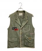 Porter Classicポータークラシック）の古着「HAND WORK TAILORED VEST」｜カーキ