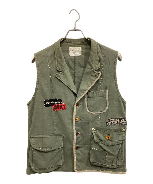 Porter Classic（ポータークラシック）Porter Classic (ポータークラシック) HAND WORK TAILORED VEST カーキ サイズ:Ｍの古着・服飾アイテム