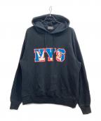 Hysteric Glamourヒステリックグラマー）の古着「HYS VARSITY パーカー」｜ブラック