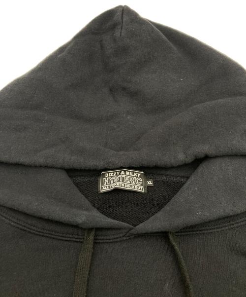 Hysteric Glamour（ヒステリックグラマー）Hysteric Glamour (ヒステリックグラマー) HYS VARSITY パーカー ブラック サイズ:XLの古着・服飾アイテム