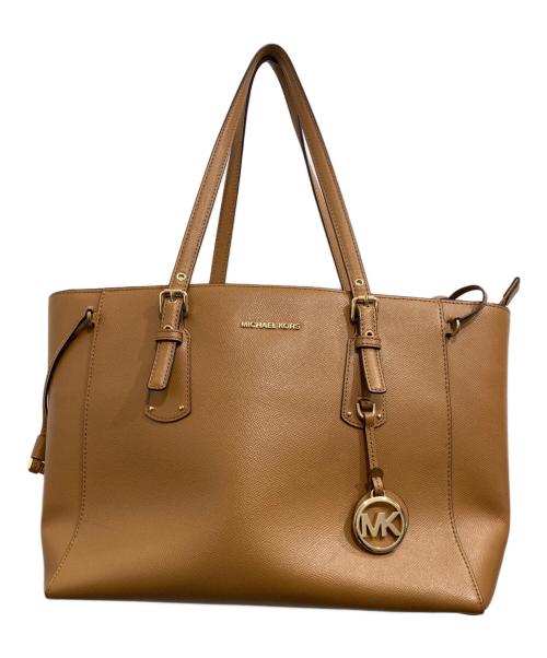 MICHAEL KORS（マイケルコース）MICHAEL KORS (マイケルコース) ボイジャートートバッグ ブラウンの古着・服飾アイテム
