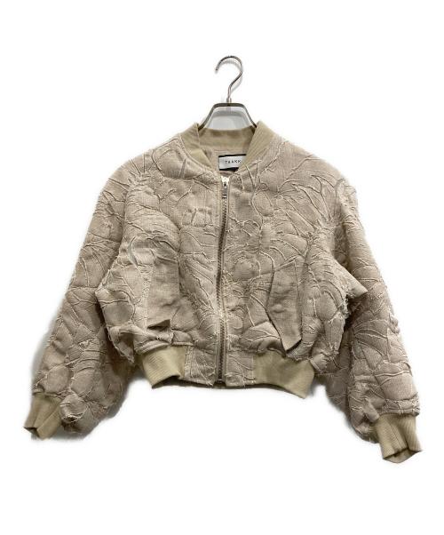 TAAKK（ターク）TAAKK (ターク) 3D BOTANICAL PATTERN OVERSIZED BLOUSON ベージュ サイズ:1の古着・服飾アイテム