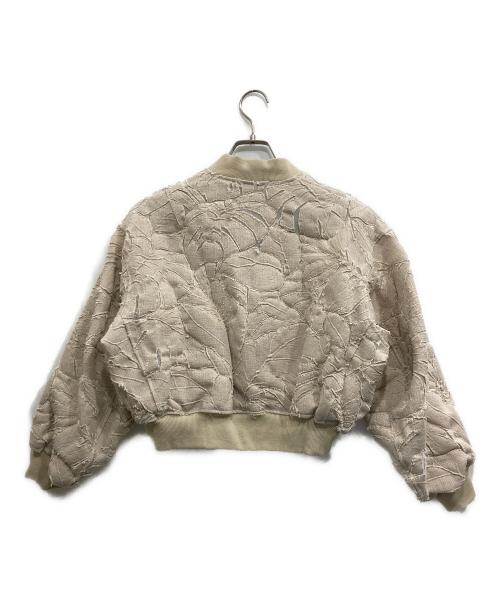 TAAKK（ターク）TAAKK (ターク) 3D BOTANICAL PATTERN OVERSIZED BLOUSON ベージュ サイズ:1の古着・服飾アイテム