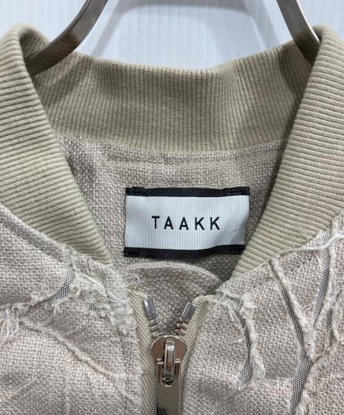 TAAKK（ターク）TAAKK (ターク) 3D BOTANICAL PATTERN OVERSIZED BLOUSON ベージュ サイズ:1の古着・服飾アイテム