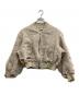 TAAKK（ターク）の古着「3D BOTANICAL PATTERN OVERSIZED BLOUSON」｜ベージュ