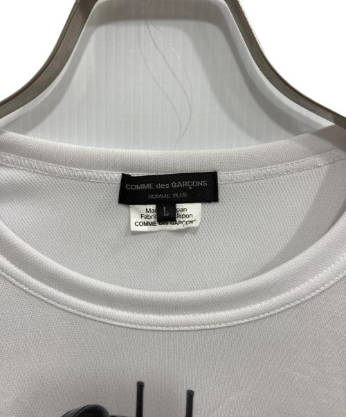 COMME des GARCONS HOMME PLUS（コムデギャルソンオムプリュス）COMME des GARCONS HOMME PLUS (コムデギャルソンオムプリュス) スリーブ切替ロングカットソー ホワイト×グレー サイズ:Ｌの古着・服飾アイテム