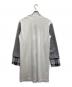 COMME des GARCONS HOMME PLUS (コムデギャルソンオムプリュス) スリーブ切替ロングカットソー ホワイト×グレー サイズ:Ｌ：10000円