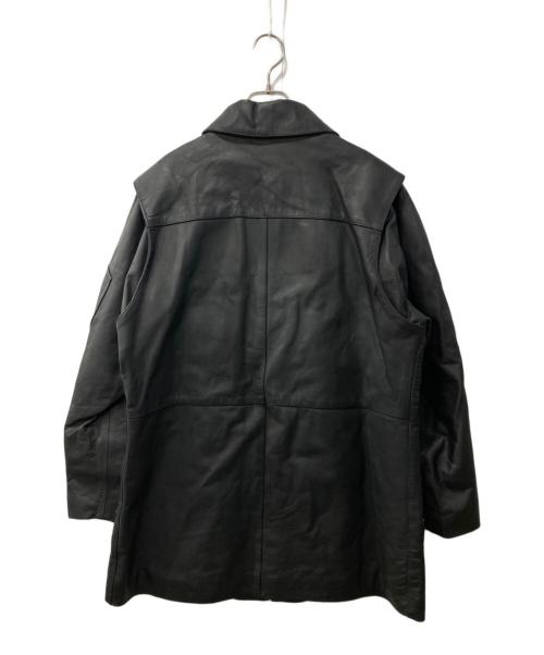 MARCO PIER GUIDI（マルコ・ピエール・グイディ）MARCO PIER GUIDI (マルコ・ピエール・グイディ) レザージャケット ブラック サイズ:3(44-46)の古着・服飾アイテム
