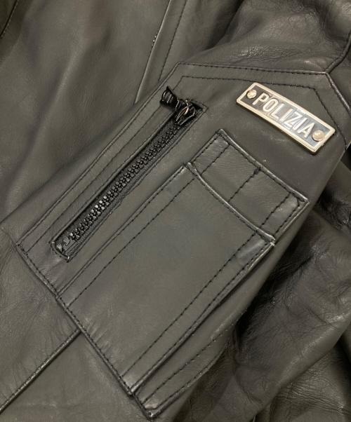 MARCO PIER GUIDI（マルコ・ピエール・グイディ）MARCO PIER GUIDI (マルコ・ピエール・グイディ) レザージャケット ブラック サイズ:3(44-46)の古着・服飾アイテム