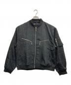 a good bad influenceアグッドバッドインフルエンス）の古着「WRINKLED MA-1 JACKET」｜ブラック