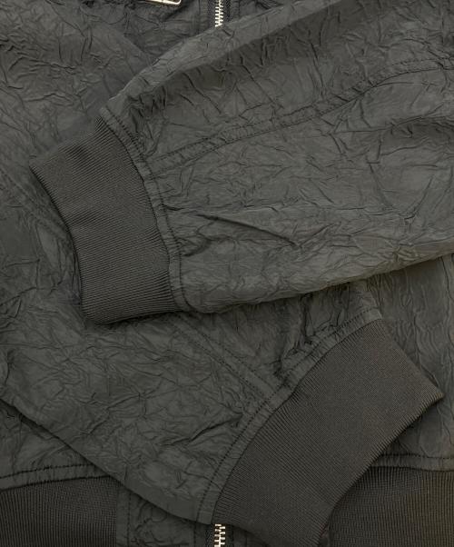 a good bad influence（アグッドバッドインフルエンス）a good bad influence (アグッドバッドインフルエンス) WRINKLED MA-1 JACKET ブラック サイズ:XL 未使用品の古着・服飾アイテム
