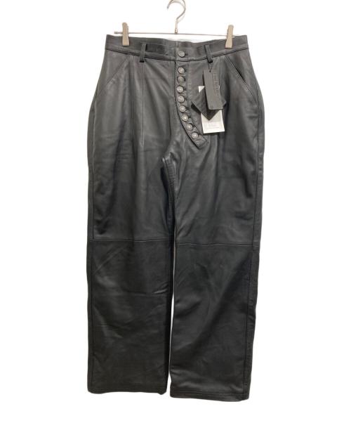 a good bad influence（アグッドバッドインフルエンス）a good bad influence (アグッドバッドインフルエンス) BARREL LEG LEATHER PANTS/レザーパンツ ブラック サイズ:Mの古着・服飾アイテム