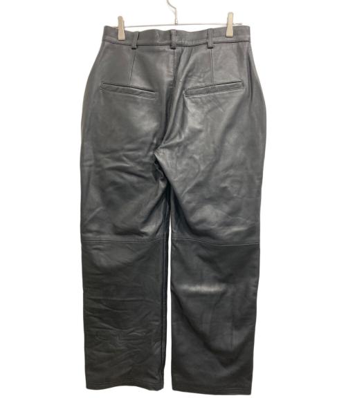 a good bad influence（アグッドバッドインフルエンス）a good bad influence (アグッドバッドインフルエンス) BARREL LEG LEATHER PANTS/レザーパンツ ブラック サイズ:Mの古着・服飾アイテム