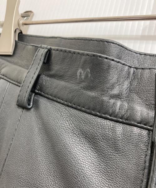 a good bad influence（アグッドバッドインフルエンス）a good bad influence (アグッドバッドインフルエンス) BARREL LEG LEATHER PANTS/レザーパンツ ブラック サイズ:Mの古着・服飾アイテム