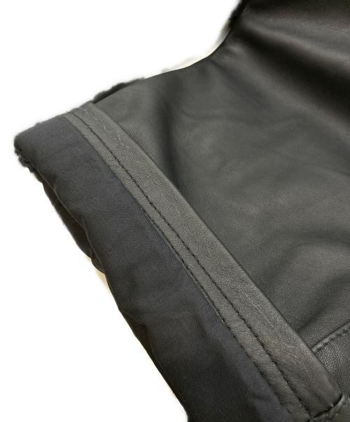 a good bad influence（アグッドバッドインフルエンス）a good bad influence (アグッドバッドインフルエンス) BARREL LEG LEATHER PANTS/レザーパンツ ブラック サイズ:Mの古着・服飾アイテム