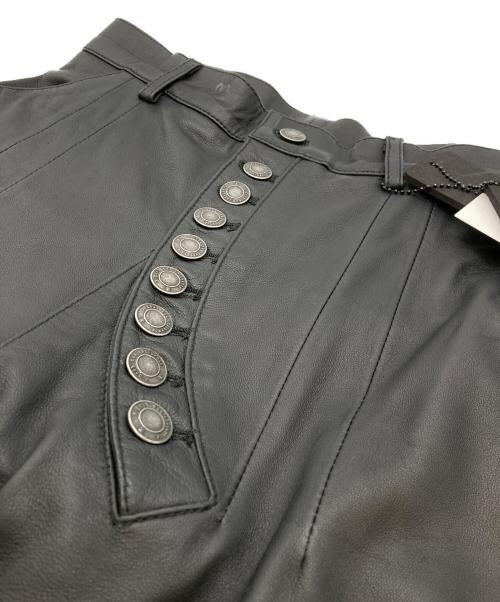 a good bad influence（アグッドバッドインフルエンス）a good bad influence (アグッドバッドインフルエンス) BARREL LEG LEATHER PANTS/レザーパンツ ブラック サイズ:Mの古着・服飾アイテム