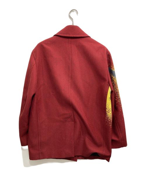 ALEXANDER WANG（アレキサンダー・ワン）ALEXANDER WANG (アレキサンダー・ワン) スプレープリント ハーフコート レッド サイズ:Sの古着・服飾アイテム