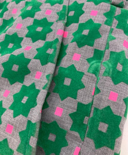 COMME des GARCONS HOMME PLUS（コムデギャルソンオムプリュス）COMME des GARCONS HOMME PLUS (コムデギャルソンオムプリュス) 総柄ハーフパンツ グリーン×グレー×ピンク サイズ:Mの古着・服飾アイテム