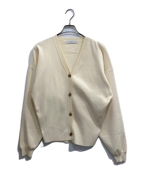 ETRE TOKYO（エトレトウキョウ）ETRE TOKYO (エトレトウキョウ) タイトフィットニットカーディガン アイボリー サイズ:Fの古着・服飾アイテム