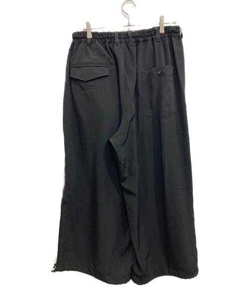 GROUND Y（グラウンドワイ）GROUND Y (グラウンドワイ) POLYESTER/TRIACETATE CREPE de CHINE BALLOON PANTS / バルーンパンツ ブラック サイズ:3の古着・服飾アイテム