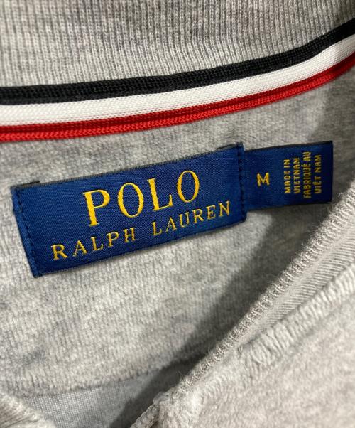 POLO RALPH LAUREN（ポロ・ラルフローレン）POLO RALPH LAUREN (ポロ・ラルフローレン) ベロアジップアップジャケット グレー サイズ:Mの古着・服飾アイテム