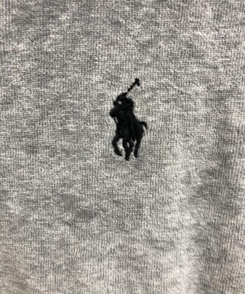 POLO RALPH LAUREN（ポロ・ラルフローレン）POLO RALPH LAUREN (ポロ・ラルフローレン) ベロアジップアップジャケット グレー サイズ:Mの古着・服飾アイテム