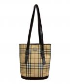 BURBERRYバーバリー）の古着「ノヴァチェック ワンショルダーバッグ/ノヴァチェック トートバッグ」｜ベージュ