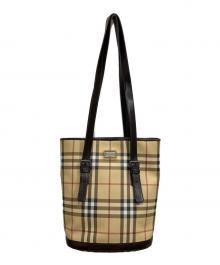 BURBERRY（バーバリー）の古着「ノヴァチェック ワンショルダーバッグ/ノヴァチェック トートバッグ」｜ベージュ
