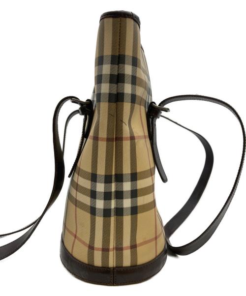 BURBERRY（バーバリー）BURBERRY (バーバリー) ノヴァチェック ワンショルダーバッグ/ノヴァチェック トートバッグ ベージュの古着・服飾アイテム