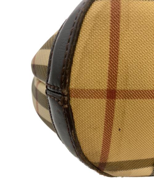BURBERRY（バーバリー）BURBERRY (バーバリー) ノヴァチェック ワンショルダーバッグ/ノヴァチェック トートバッグ ベージュの古着・服飾アイテム