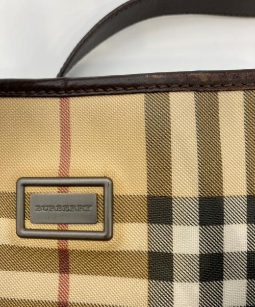 BURBERRY（バーバリー）BURBERRY (バーバリー) ノヴァチェック ワンショルダーバッグ/ノヴァチェック トートバッグ ベージュの古着・服飾アイテム