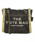 MARC JACOBSマークジェイコブス）の古着「THE DENIM CHAIN CROSSBODY MINI TOTE BAG//ザ デニム チェーン トート バッグ クロスボディ　ミニ」｜インディゴ