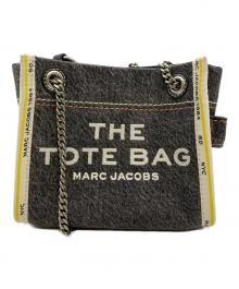 MARC JACOBS（マークジェイコブス）の古着「THE DENIM CHAIN CROSSBODY MINI TOTE BAG//ザ デニム チェーン トート バッグ クロスボディ　ミニ」｜インディゴ