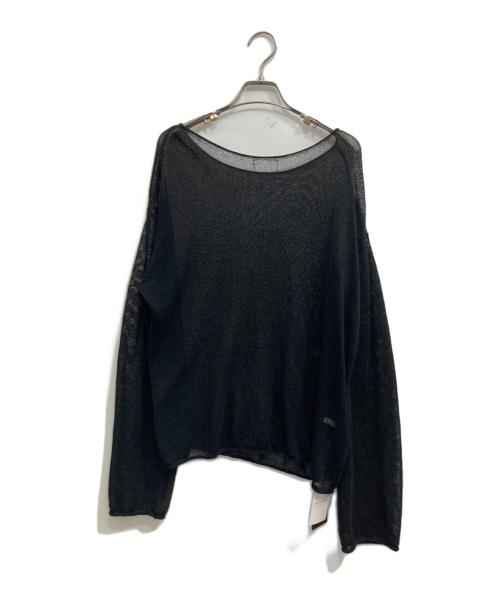 Plage（プラージュ）Plage (プラージュ) Li/Ny simple プルオーバー ブラック サイズ:F 未使用品の古着・服飾アイテム