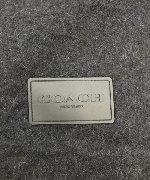 COACH（コーチ）COACH (コーチ) マフラー・ラバー パッチ ブラック 未使用品の古着・服飾アイテム