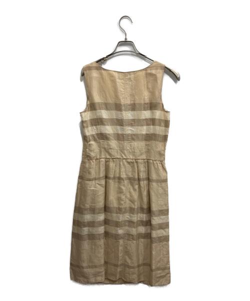 BURBERRY（バーバリー）BURBERRY (バーバリー) ノースリーブワンピース ベージュ サイズ:40の古着・服飾アイテム