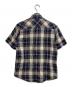 Vivienne Westwood (ヴィヴィアンウエストウッド) 変形襟チェックシャツ ネイビー サイズ:48：9000円