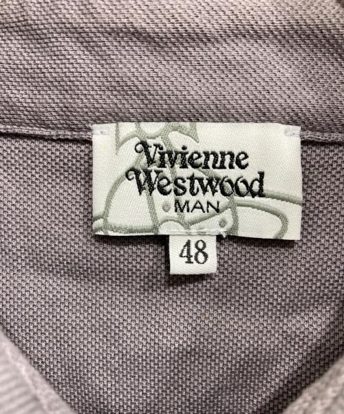 Vivienne Westwood（ヴィヴィアンウエストウッド）Vivienne Westwood (ヴィヴィアンウエストウッド) ポロシャツ グレー サイズ:48の古着・服飾アイテム