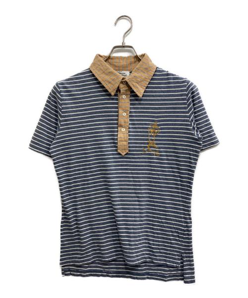 Vivienne Westwood（ヴィヴィアンウエストウッド）Vivienne Westwood (ヴィヴィアンウエストウッド) ポロシャツ ネイビー サイズ:46の古着・服飾アイテム