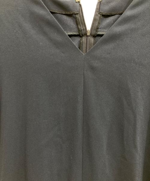 saqui（サキ）saqui (サキ) v-neck back gathered dress ネイビー サイズ:34の古着・服飾アイテム