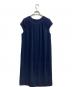saqui (サキ) v-neck back gathered dress ネイビー サイズ:34：15000円