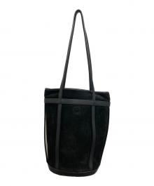 LOEWE（ロエベ）の古着「スウェードアナグラムトートバッグ」｜ブラック