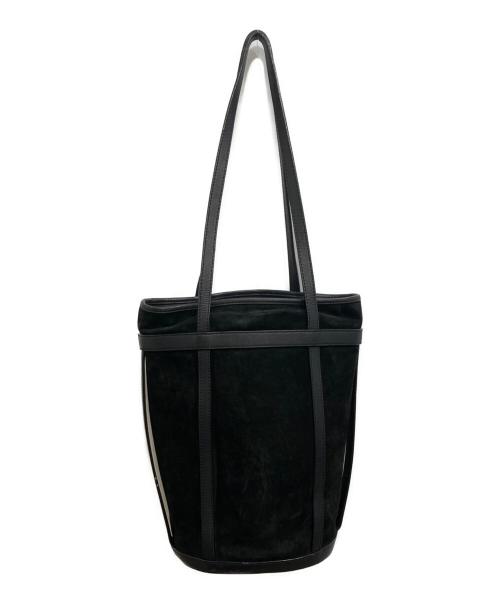 LOEWE（ロエベ）LOEWE (ロエベ) スウェードアナグラムトートバッグ ブラックの古着・服飾アイテム